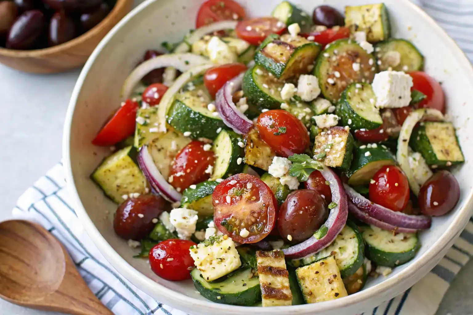 easy greek style pasta salad