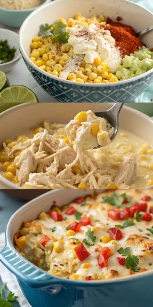 mexican street corn black bean chicken bake