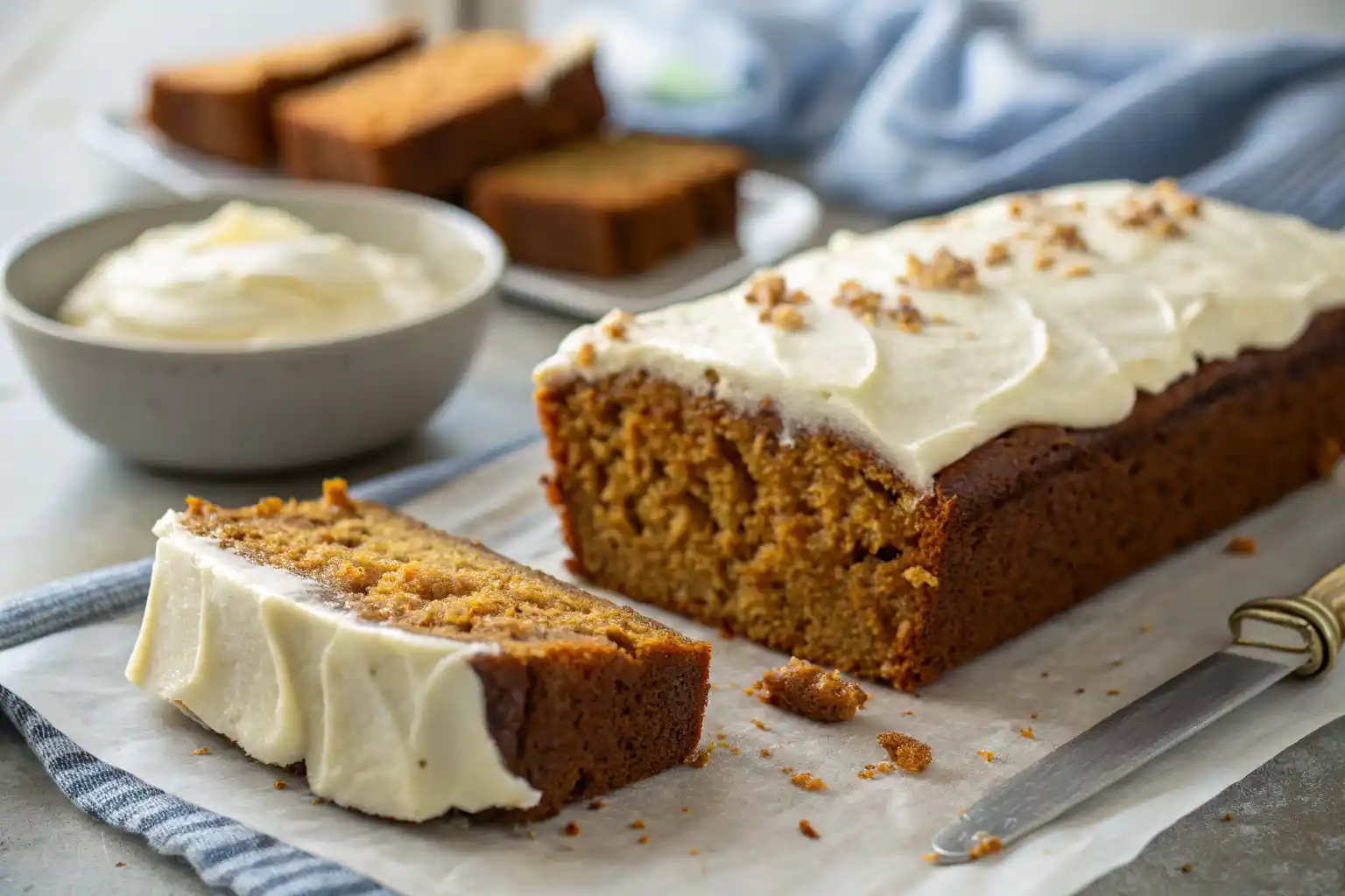 One bowl pumpkin banana bread batter with banana, pumpkin, and cottage cheese