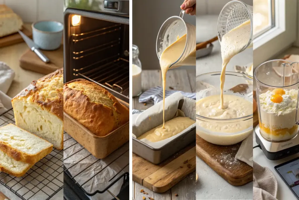 Flourless Cottage Cheese Bread Step by Step

