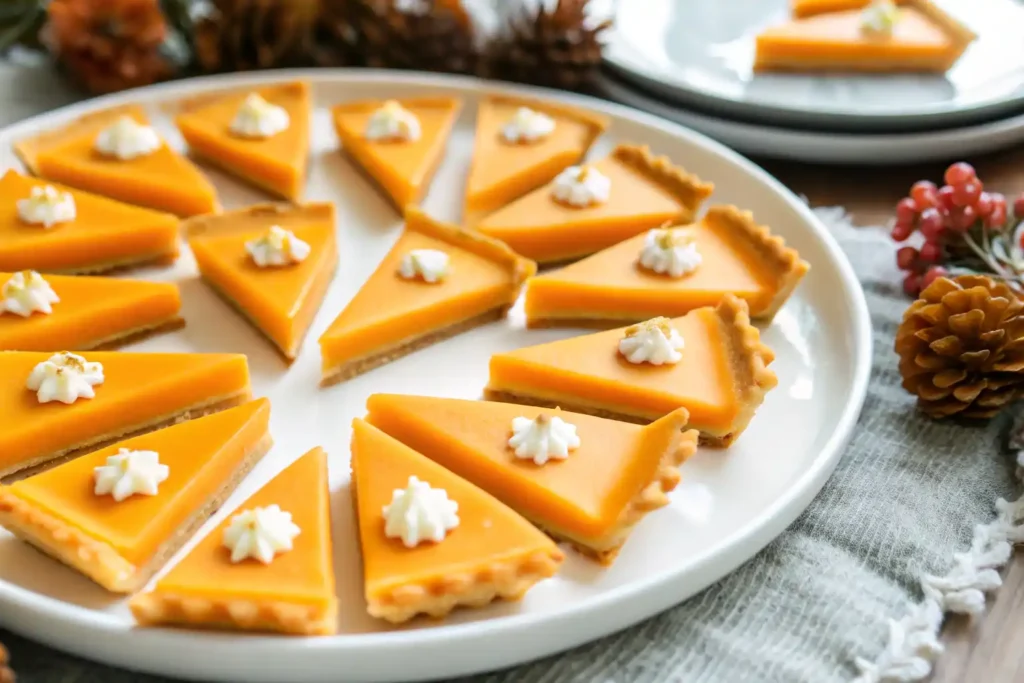 mixing pumpkin puree, cottage cheese, and whipped cream cheese in a bowl for cheese and cracker pumpkin pie filling.